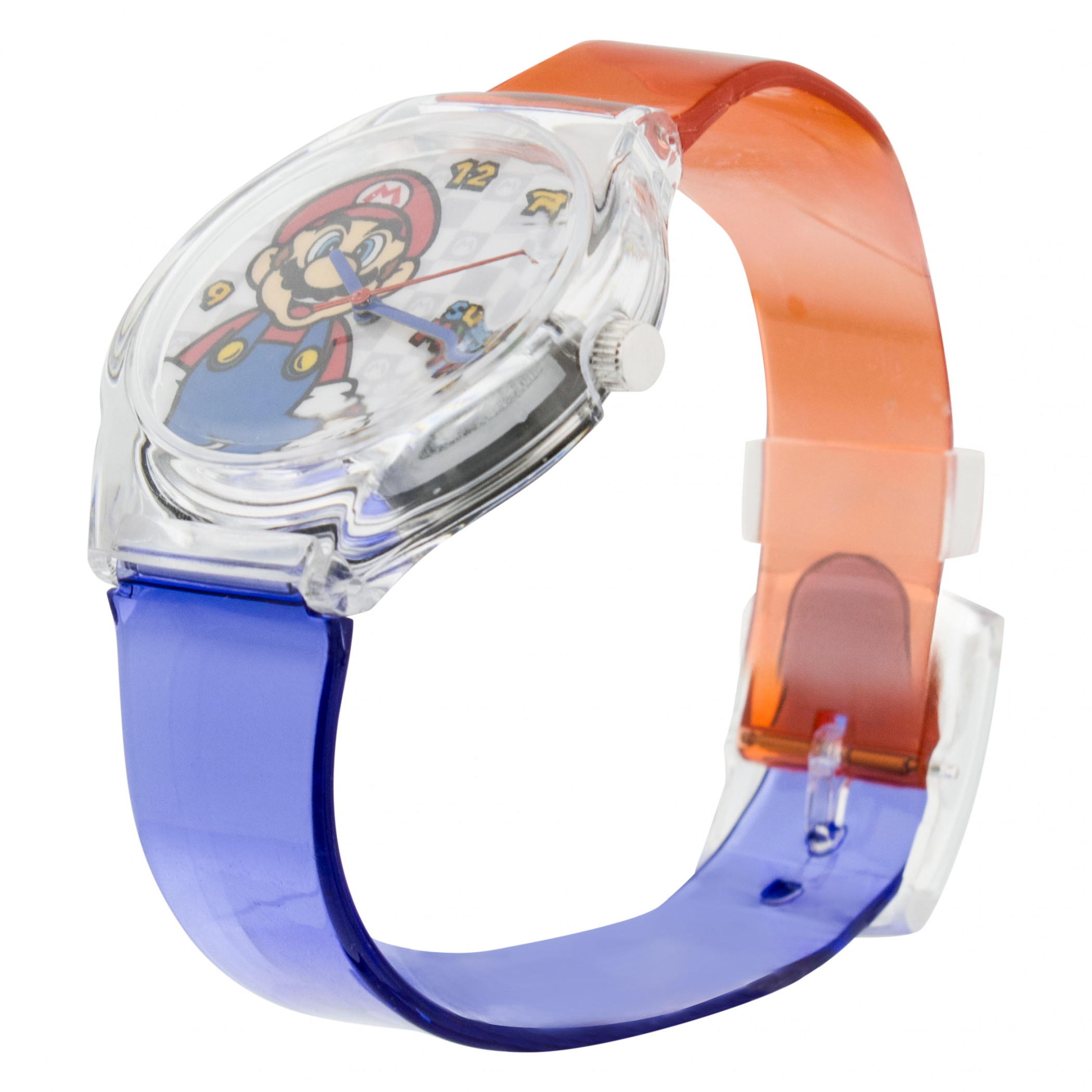 Super Mario Bros. Mario Profile Translucent Straps Analog Kid's Watch